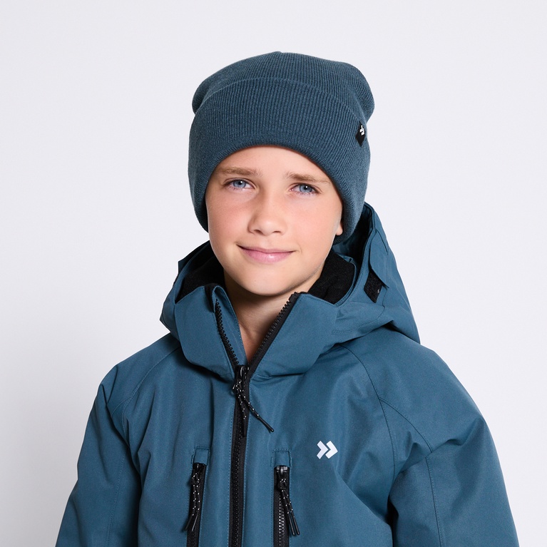 Fine-knit beanie "Bark Star" Dark Teal